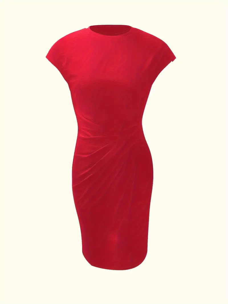Damenkleid mit Rundhalsausschnitt – Elegantes Sommerkleid für Alltag & Besondere Anlässe - Image 4