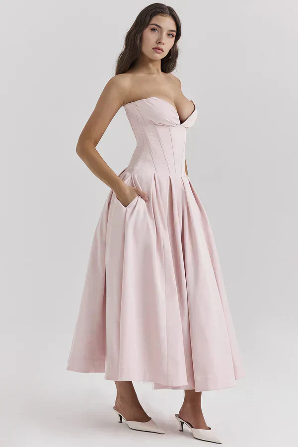 Damenkleid | Trägerlose Ausführung und mittlere Länge - Image 11