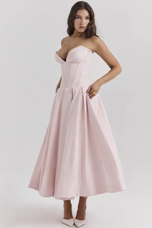 Damenkleid | Trägerlose Ausführung und mittlere Länge - Image 12