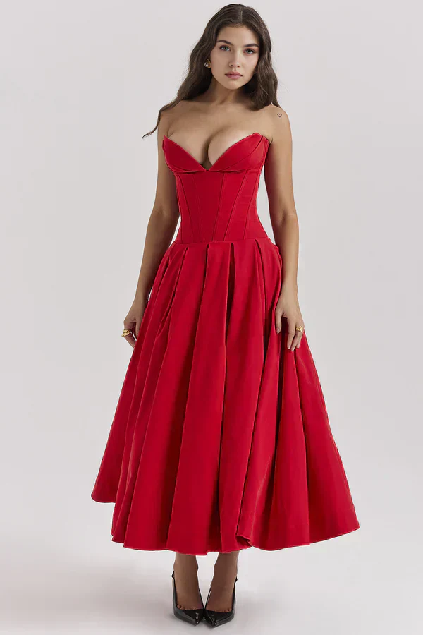 Damenkleid | Trägerlose Ausführung und mittlere Länge - Image 19