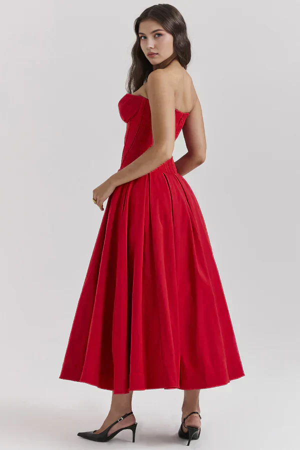 Damenkleid | Trägerlose Ausführung und mittlere Länge - Image 4