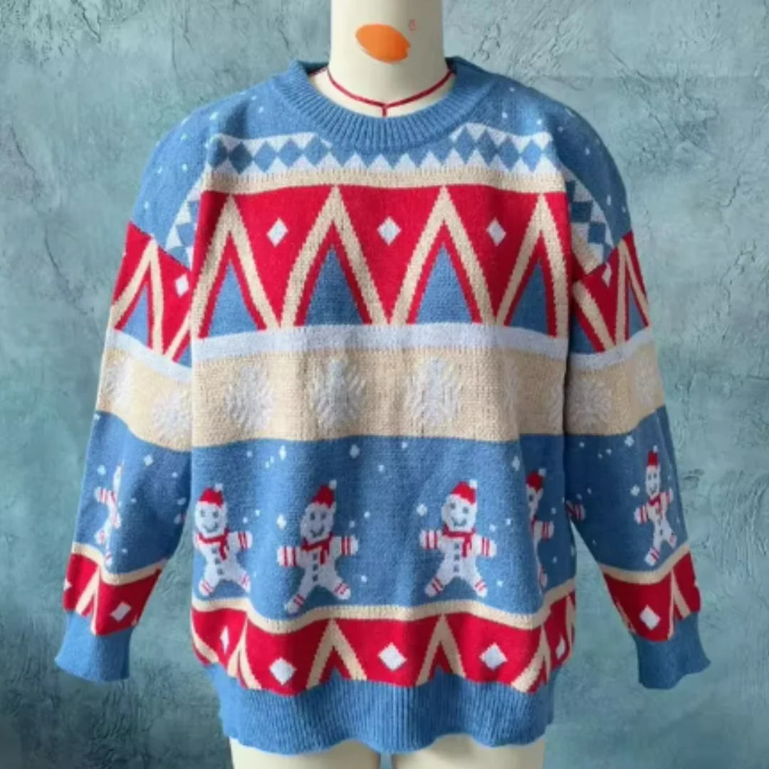 Damenpullover Festlich Gemütlich Acrylmischung für Weihnachtsfeiern - Image 3