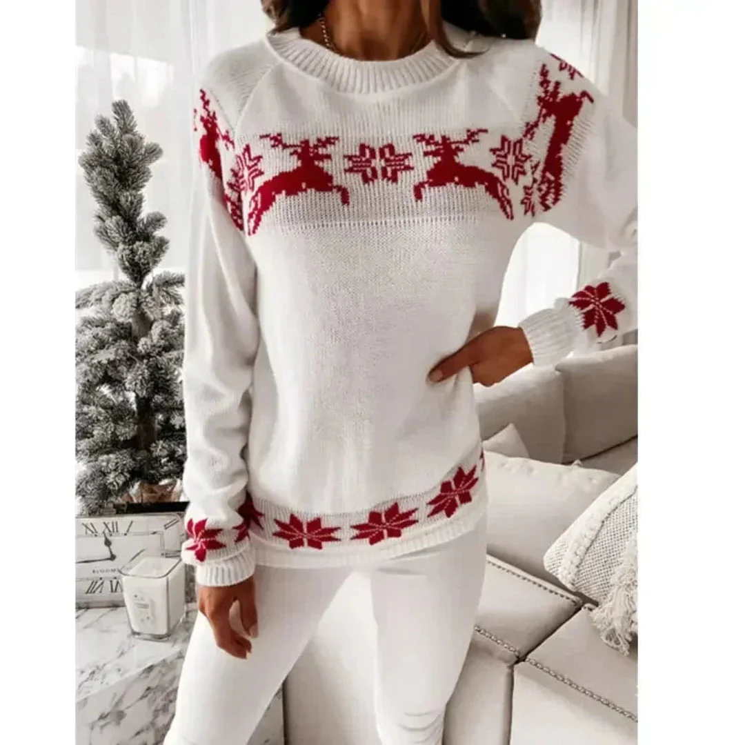 Damenpullover Festlich Warm Strick für Winterfeiern - Image 3