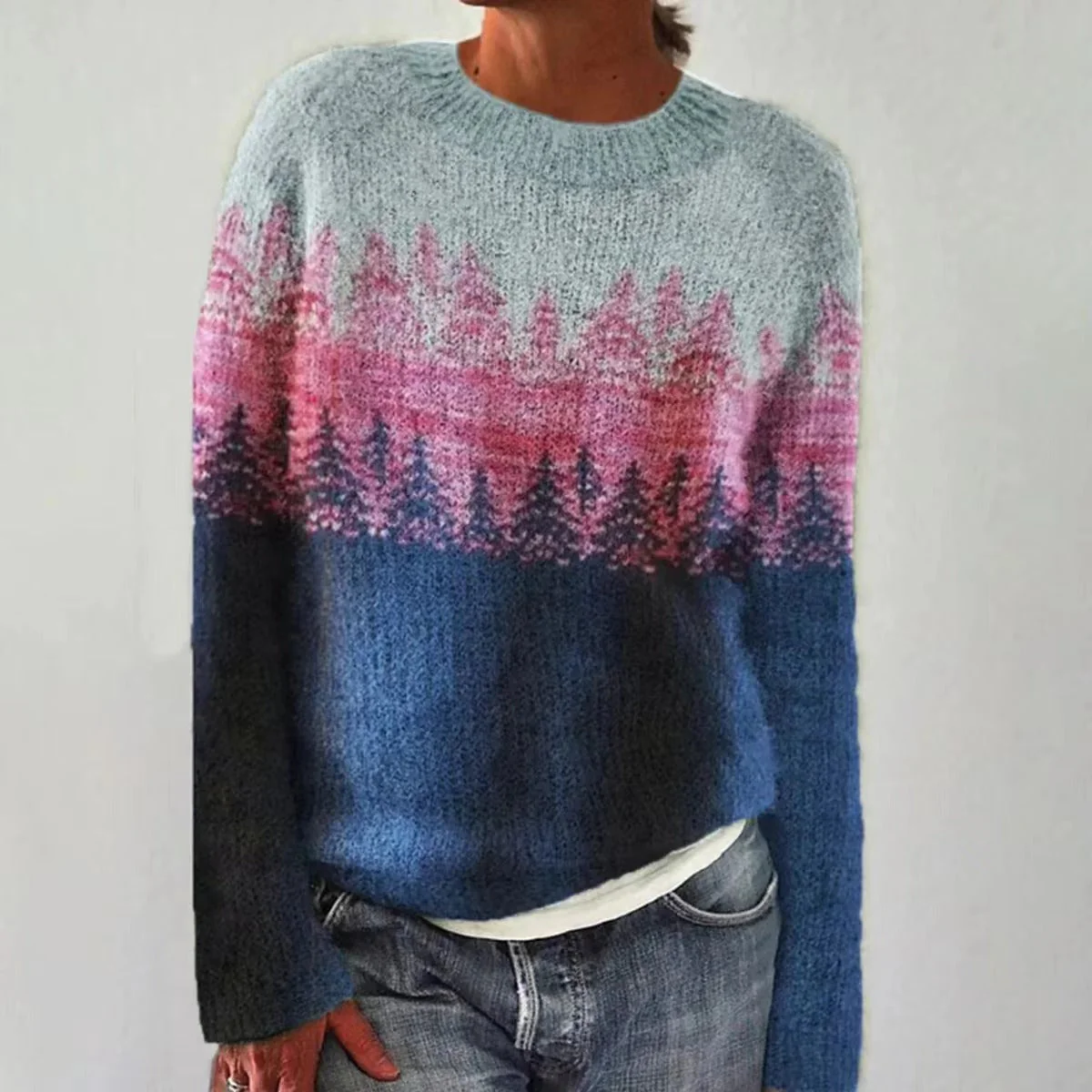 Damenpullover Winter Vintage Design – Weicher Strickpullover | DANIQUE - Image 3