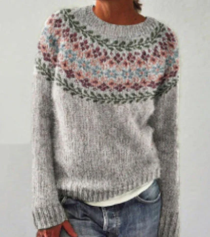 Damenpullover Winter Vintage Design – Weicher Strickpullover | DANIQUE - Image 4