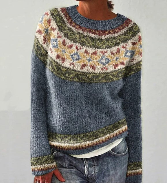 Damenpullover Winter Vintage Design – Weicher Strickpullover | DANIQUE - Image 6
