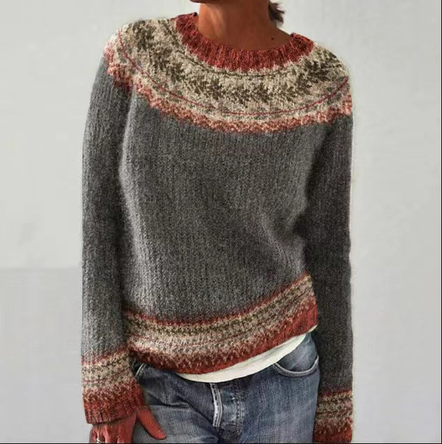 Damenpullover Winter Vintage Design – Weicher Strickpullover | DANIQUE - Image 9