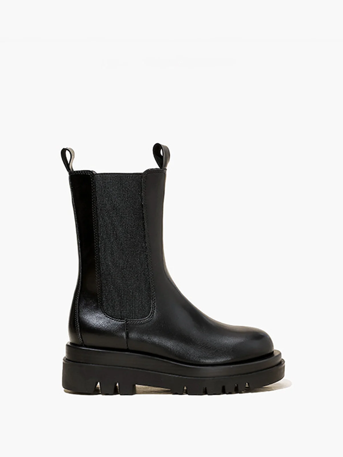Damenstiefel | Chelsea-Form mit Plateau-Sohle - Image 2