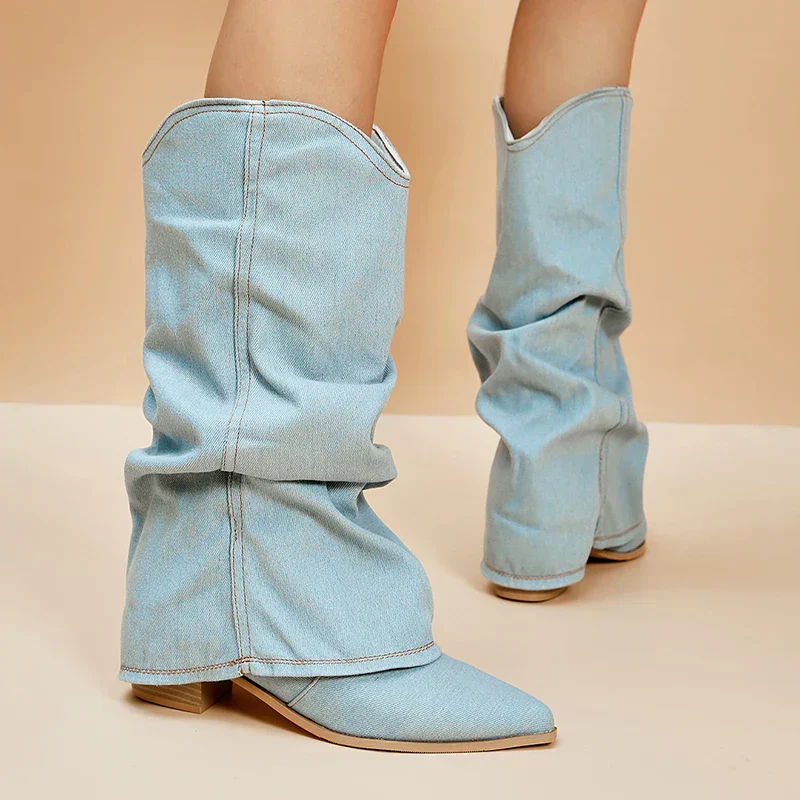 Damenstiefel | Hohe Ausführung mit markanter Schaftform - Image 5