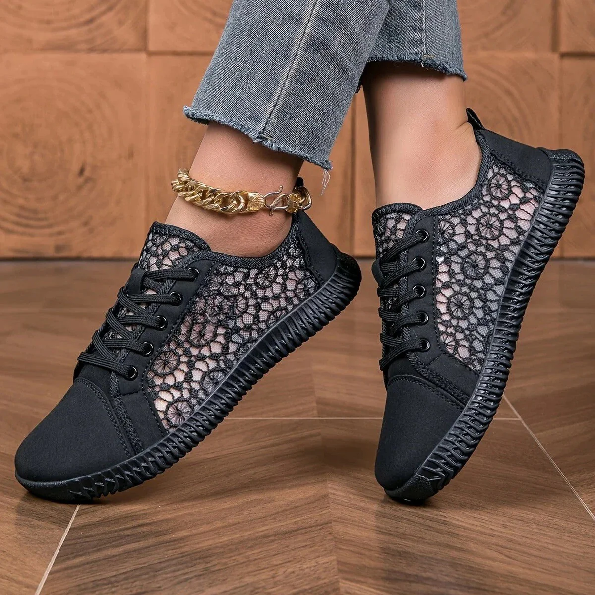 Damskie | Atmungsaktive Slip-On-Mokassins aus Mesh für Damen - Image 6