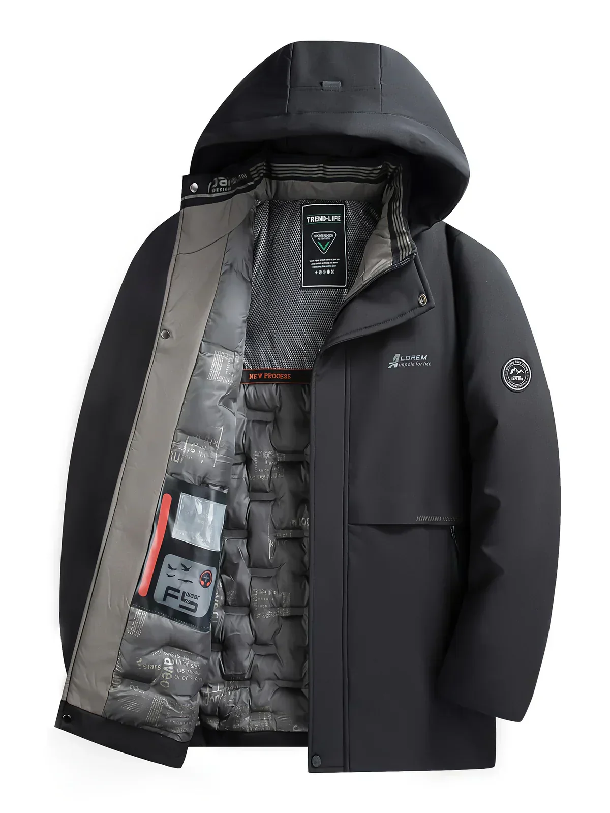 Daniel – Funktionaler Winterparka mit Kapuze für Herren - Image 13