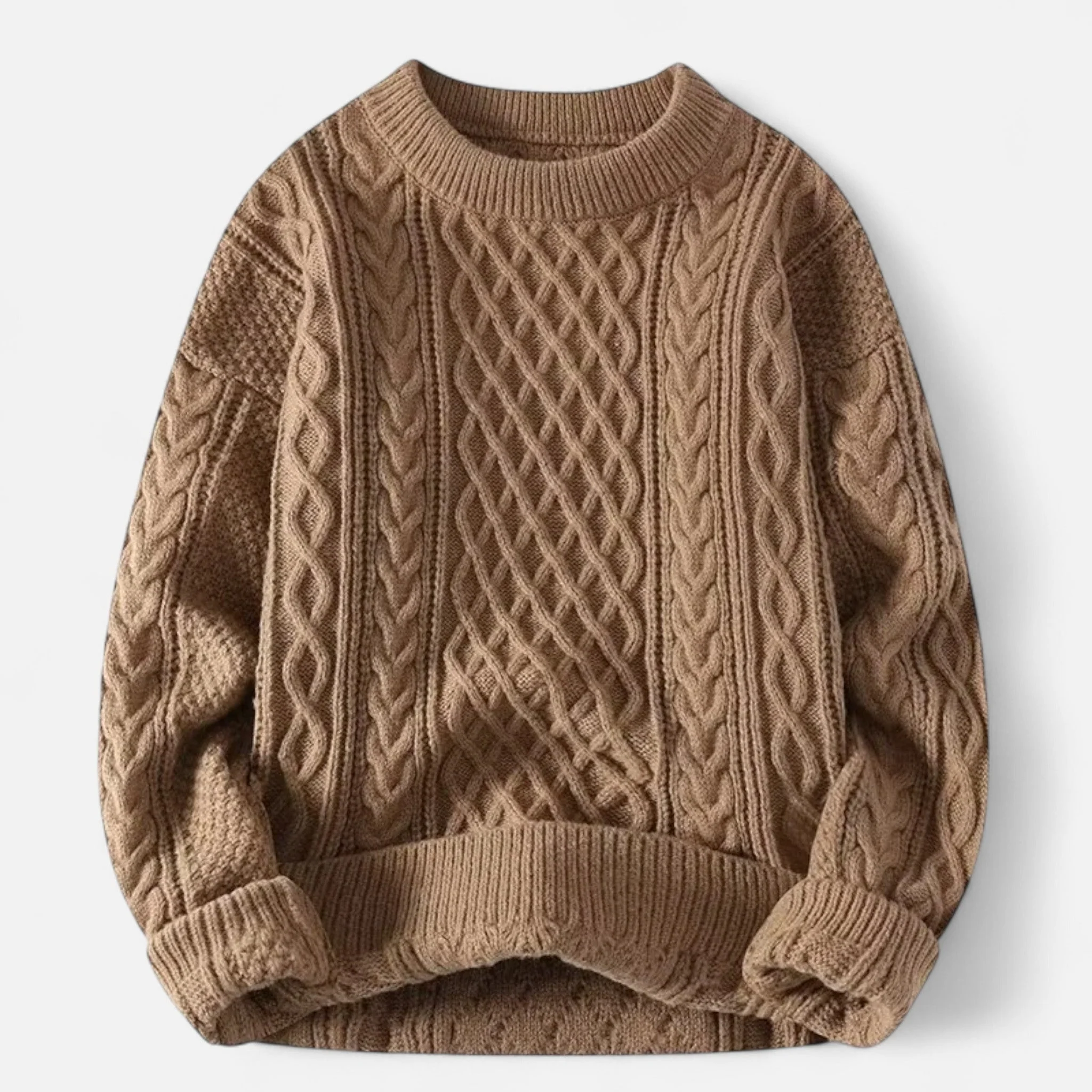Daniel – Klassischer Herren Knit Pullover mit strukturierter Zopfmuster-Optik - Image 3