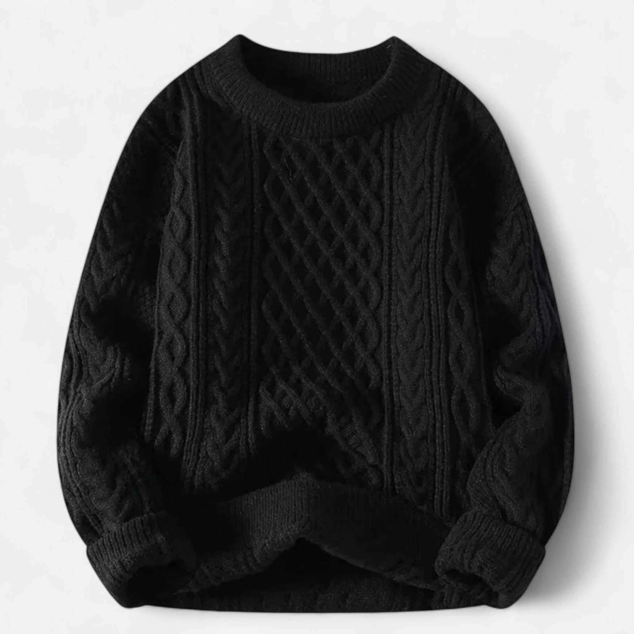 Daniel – Klassischer Herren Knit Pullover mit strukturierter Zopfmuster-Optik - Image 4