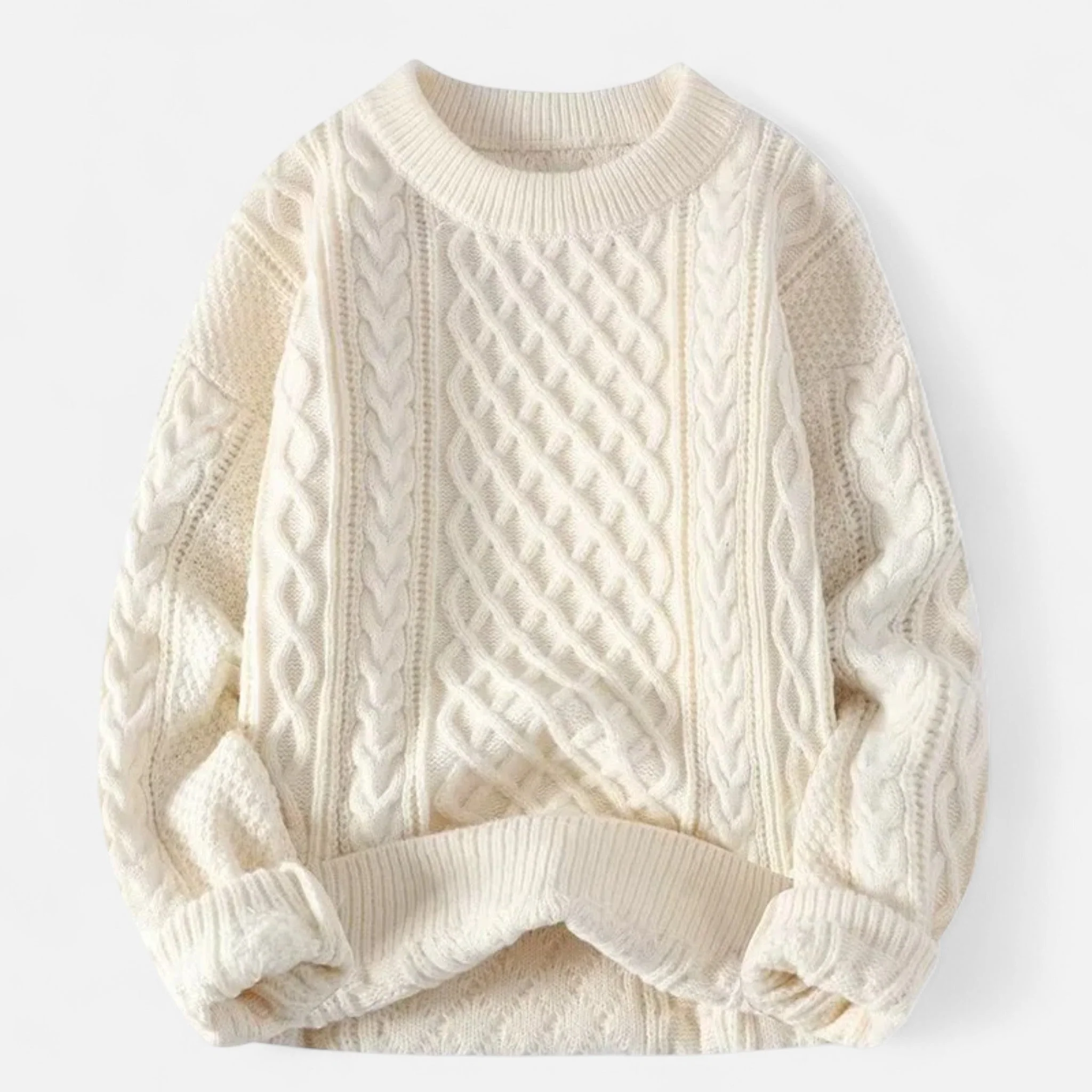 Daniel – Klassischer Herren Knit Pullover mit strukturierter Zopfmuster-Optik - Image 5