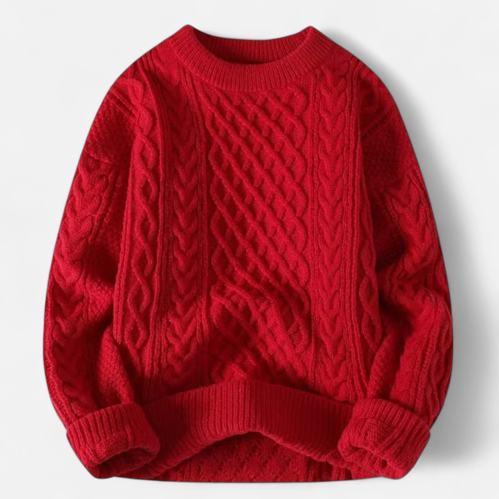Daniel – Klassischer Herren Knit Pullover mit strukturierter Zopfmuster-Optik - Image 6