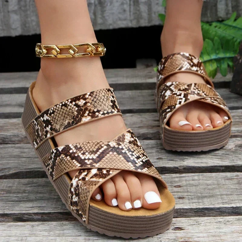 Daniela | Damen Plattform Slide Sandalen - Image 5