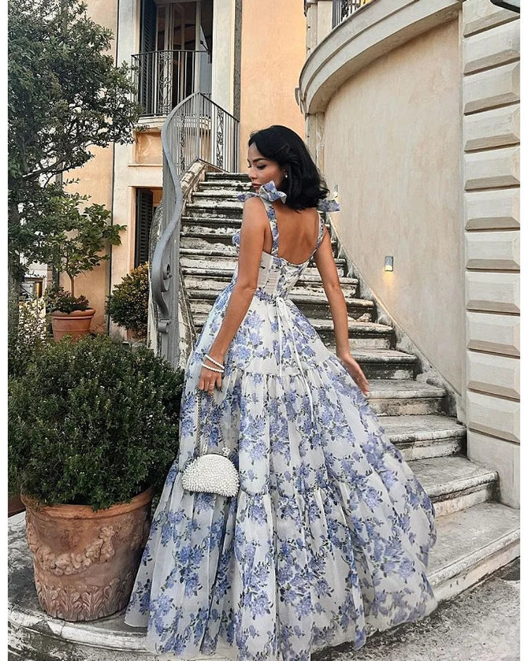 Danika | Elegantes Langes Kleid mit Spitze - Image 3