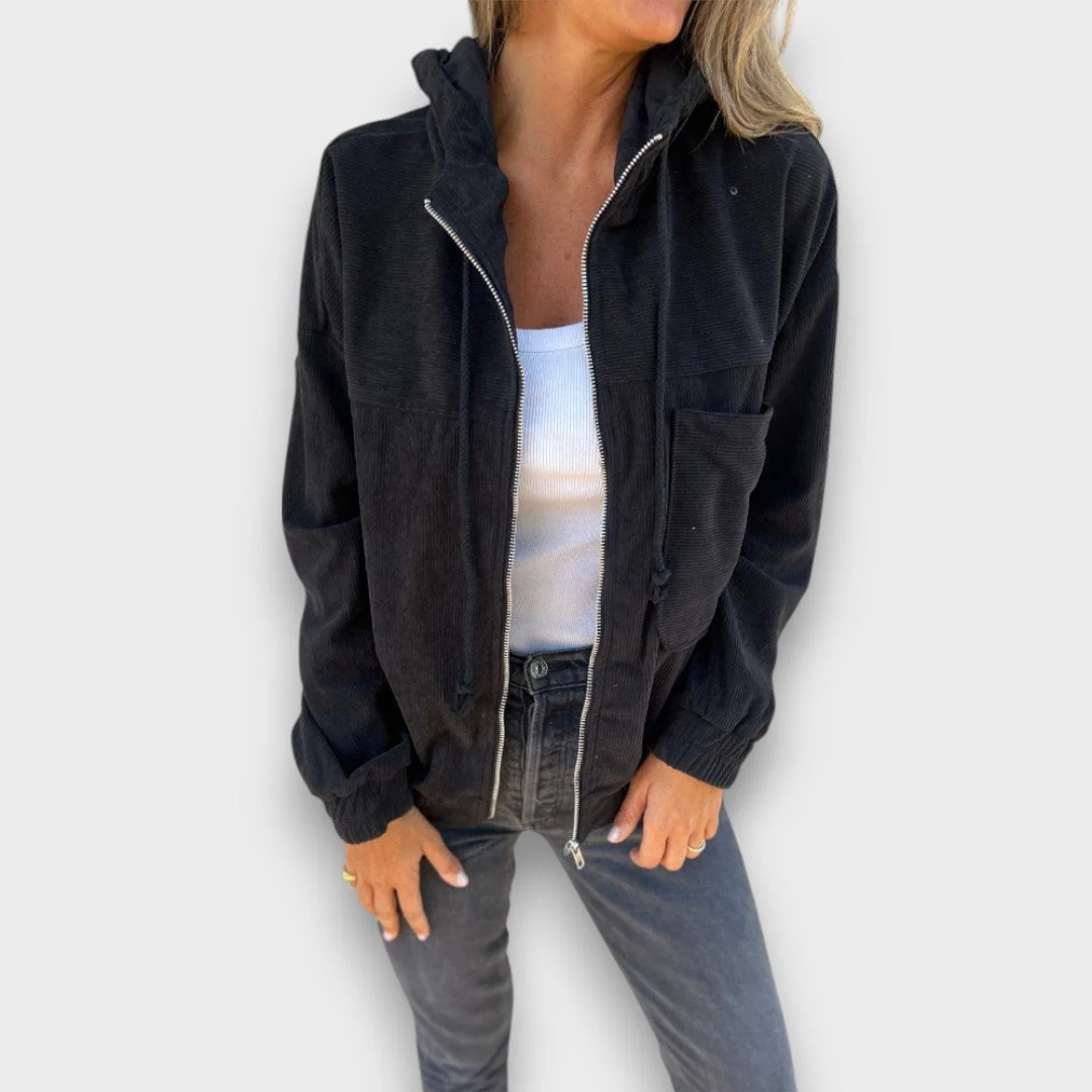 Danna – Cordjacke mit Kapuze und Retro-Charme - Image 3