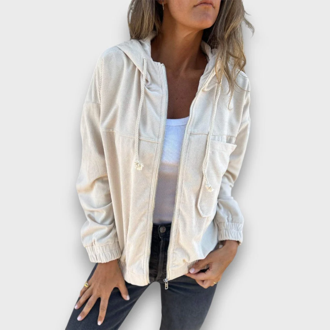 Danna – Cordjacke mit Kapuze und Retro-Charme - Image 4