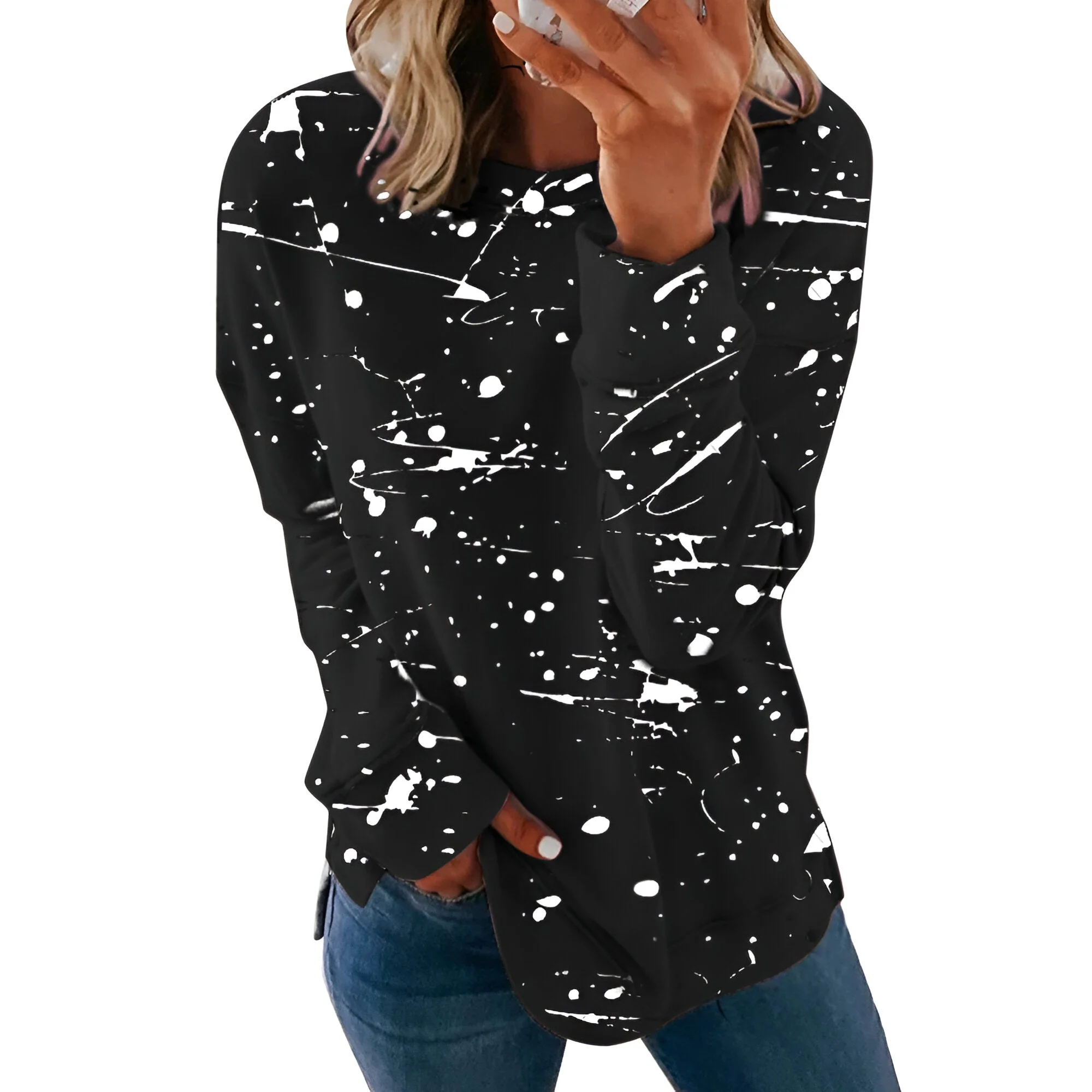 Daphne | Vibrantes Tie-Dye Langarm-Top (Saison 1) - Image 3
