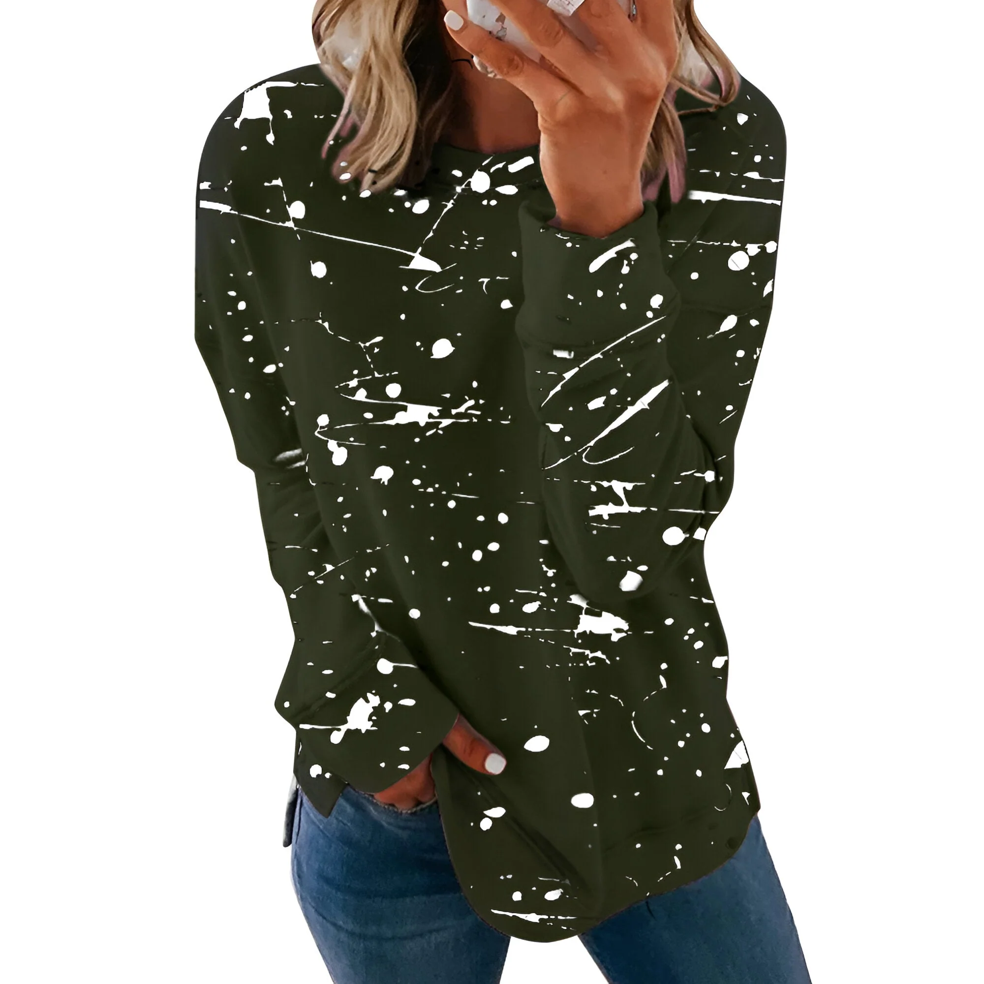 Daphne | Vibrantes Tie-Dye Langarm-Top (Saison 1) - Image 6