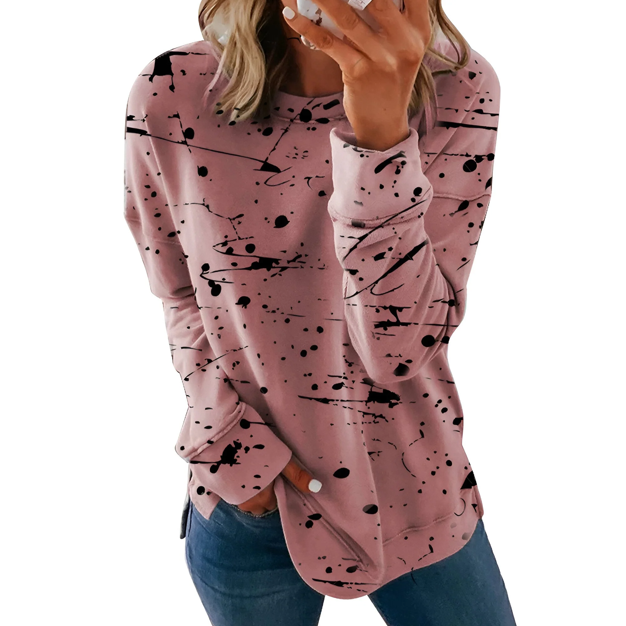 Daphne | Vibrantes Tie-Dye Langarm-Top (Saison 1) - Image 7