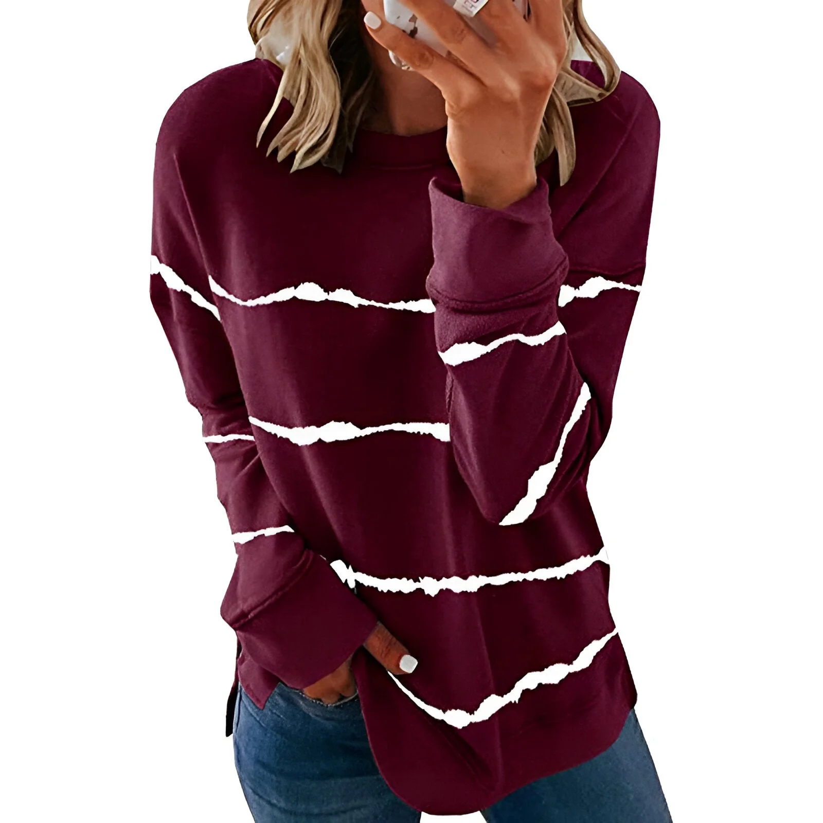 Daphne | Vibrantes Tie-Dye Langarm-Top (Saison 2) - Image 3
