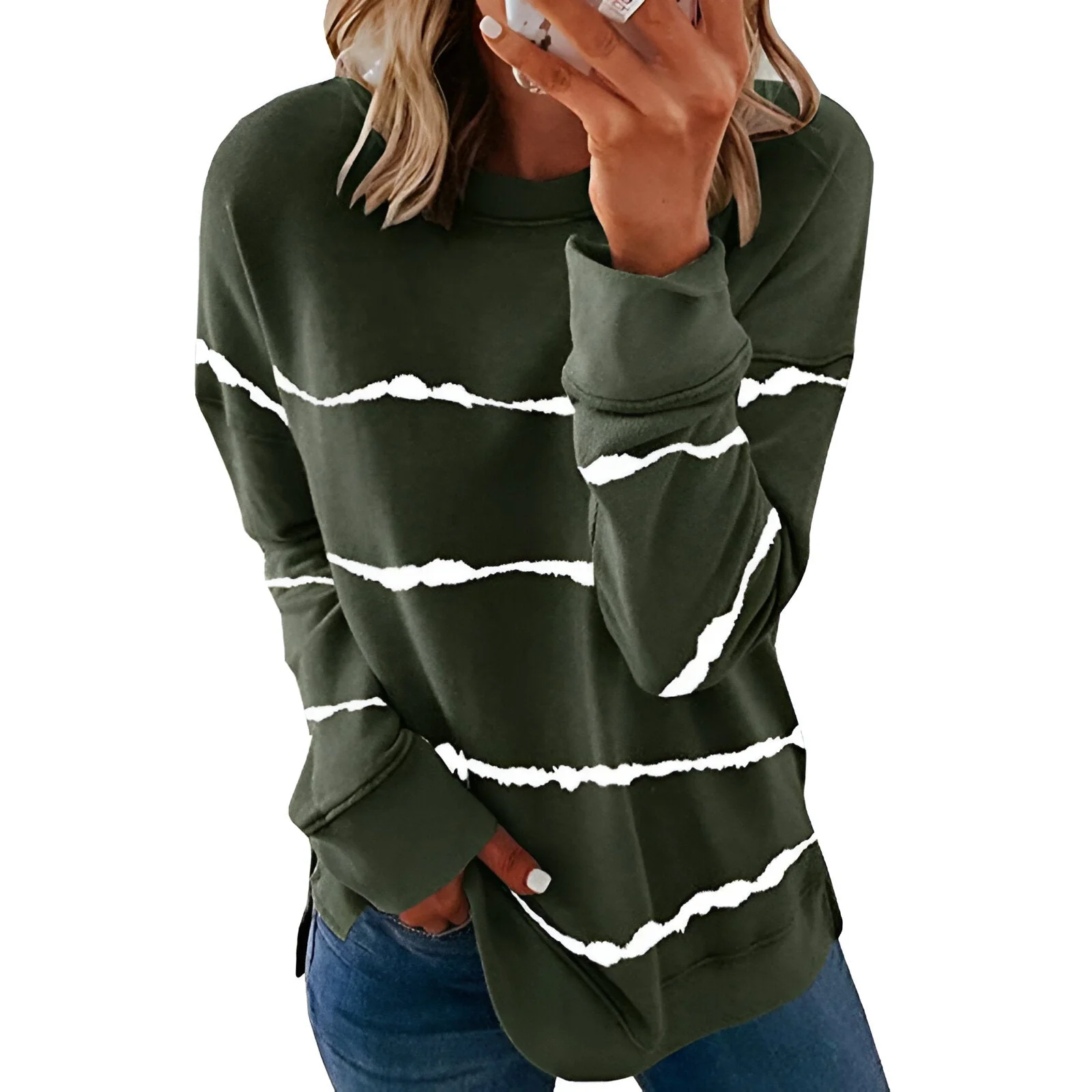 Daphne | Vibrantes Tie-Dye Langarm-Top (Saison 2) - Image 4