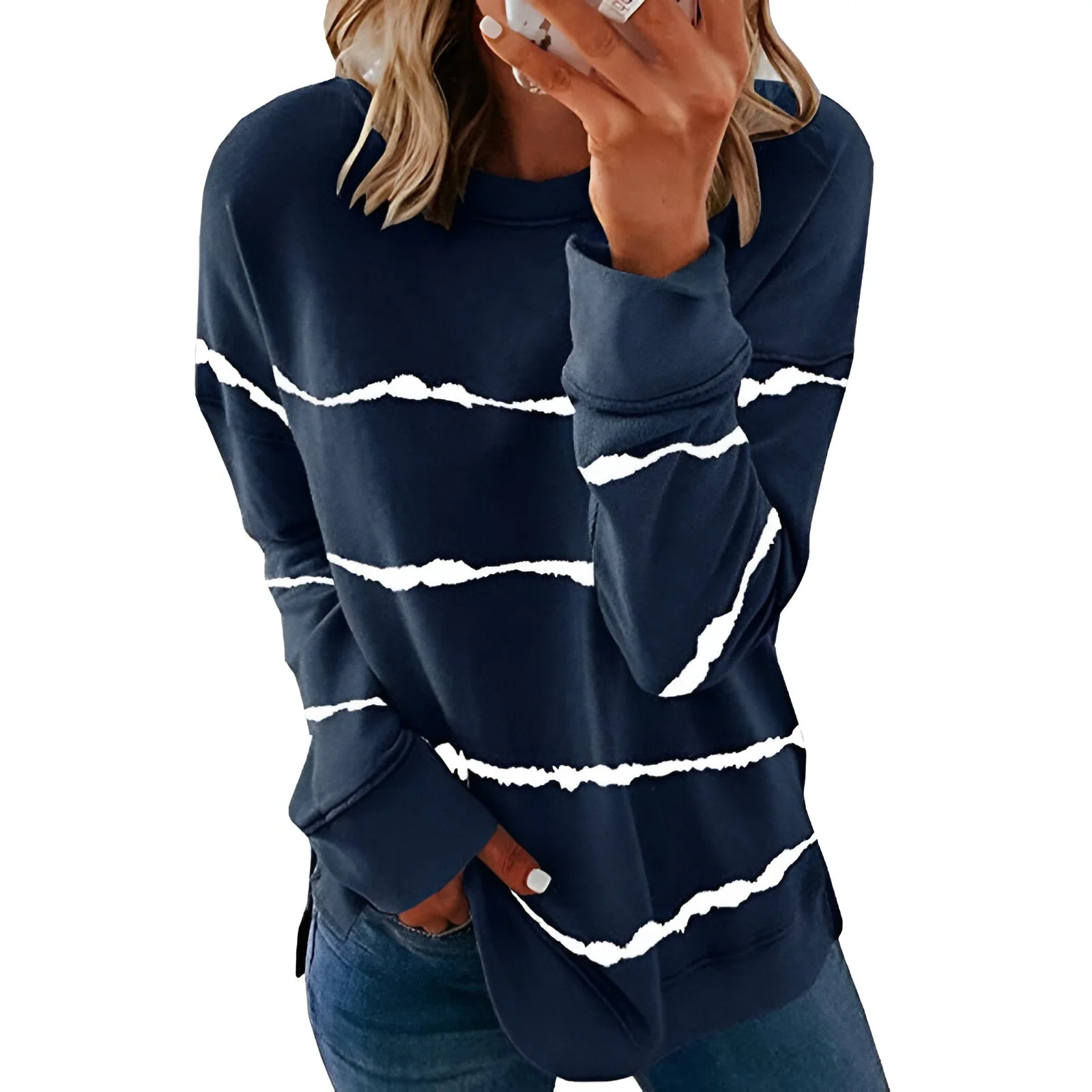 Daphne | Vibrantes Tie-Dye Langarm-Top (Saison 2) - Image 5
