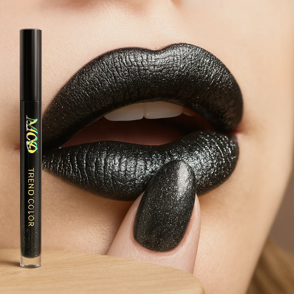 DarkGlam Lipgloss – Schwarzer Glanz-Lipgloss, langanhaltend & nicht klebrig - Image 4