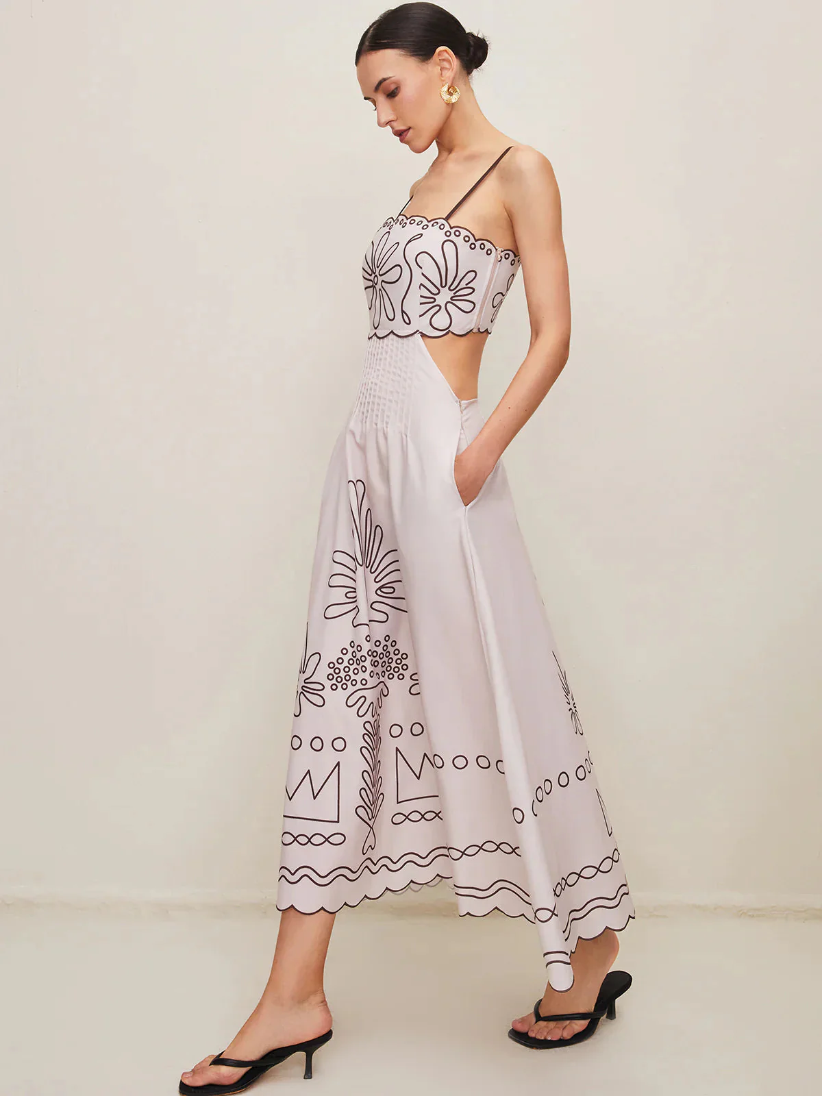 Darla | Elegantes langes Kleid mit Trägern - Image 3