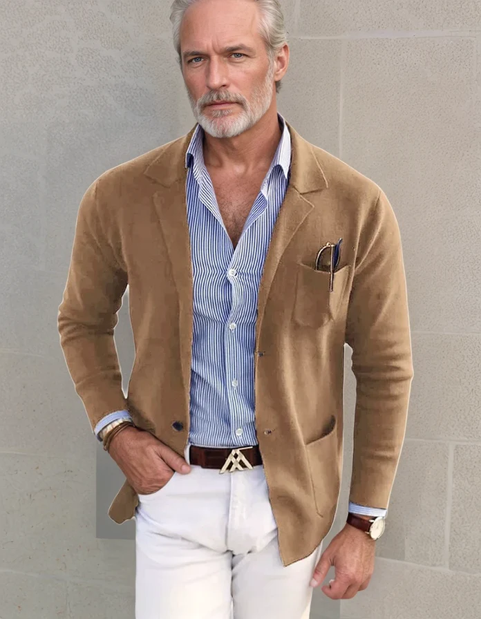 David – Lässiger Leinen Blazer Mit Klassischem Revers - Image 2
