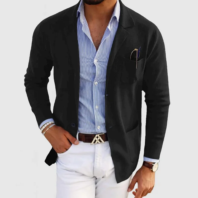 David – Lässiger Leinen Blazer Mit Klassischem Revers - Image 5