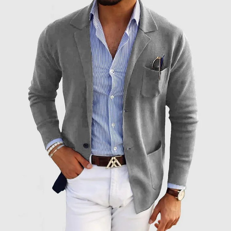 David – Lässiger Leinen Blazer Mit Klassischem Revers - Image 6
