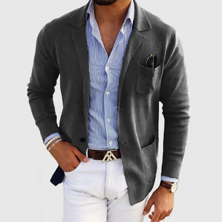 David – Lässiger Leinen Blazer Mit Klassischem Revers - Image 7