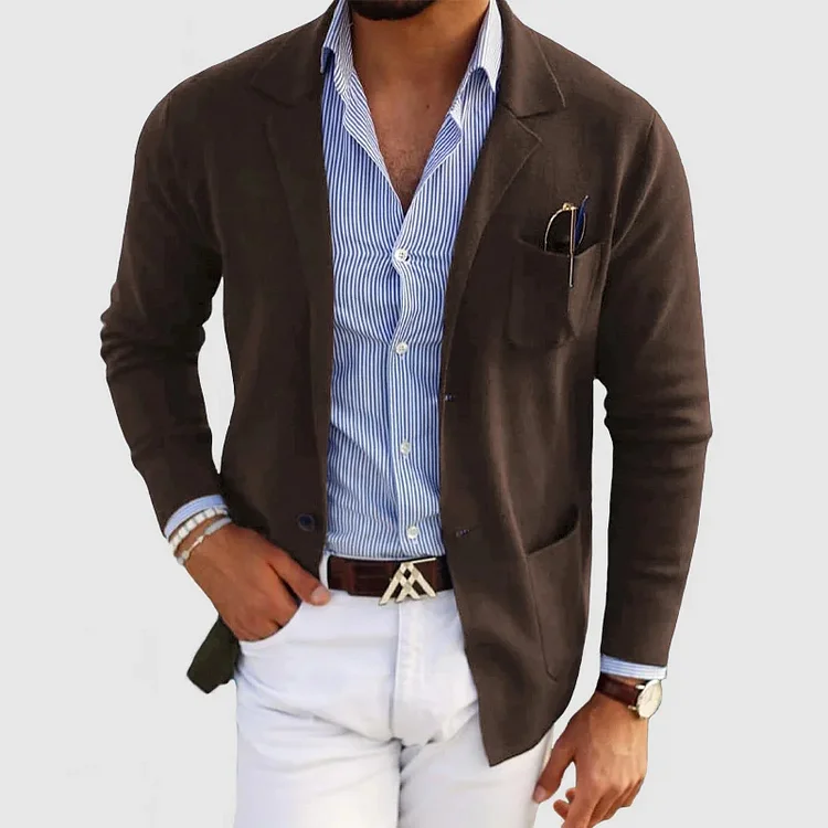 David – Lässiger Leinen Blazer Mit Klassischem Revers - Image 8