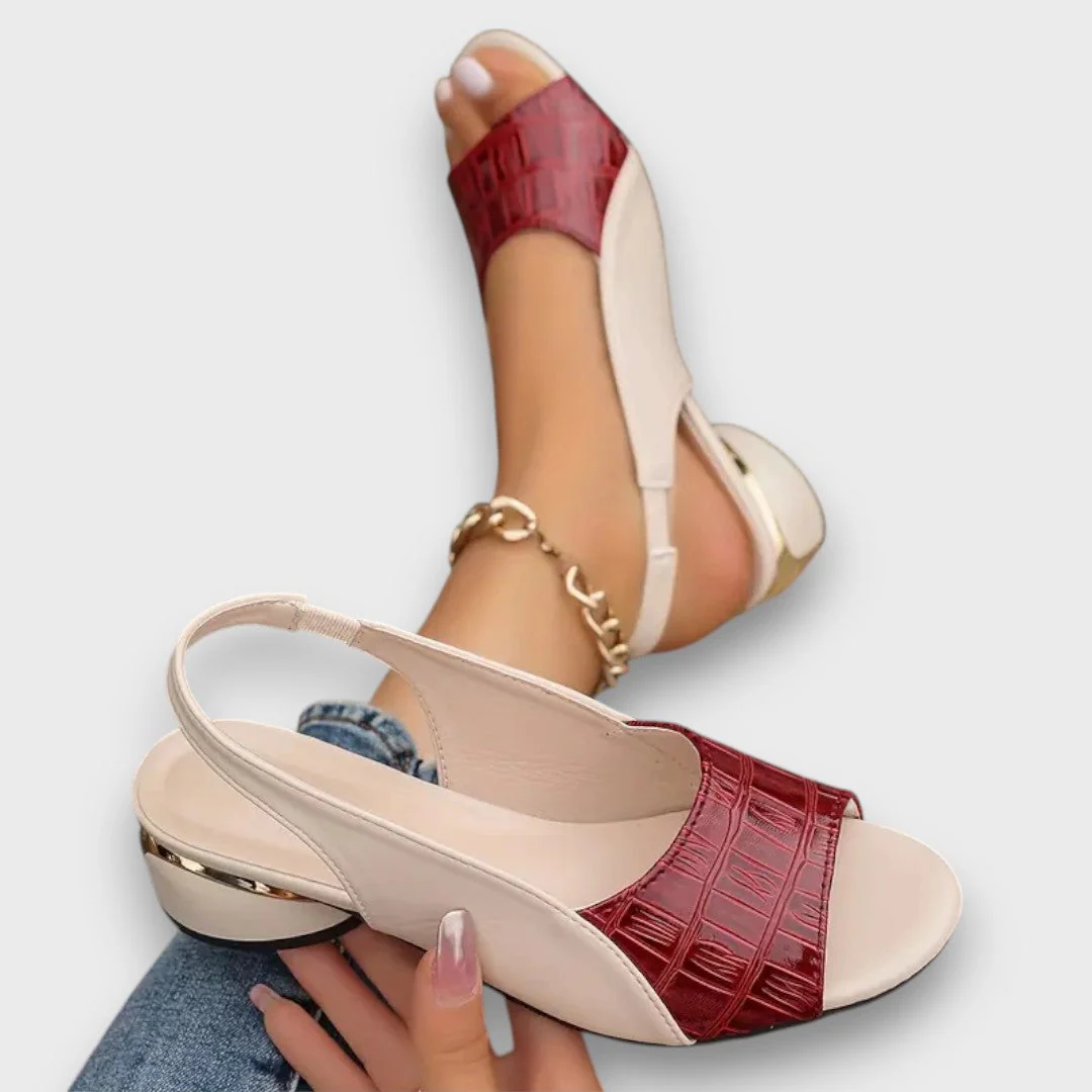 Davinya – Elegante Sandalen mit Kroko-Optik - Image 2