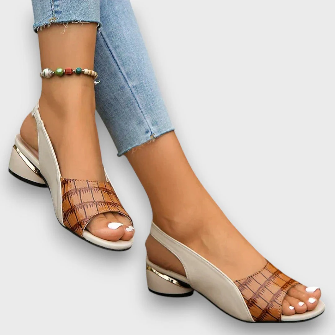Davinya – Elegante Sandalen mit Kroko-Optik - Image 4