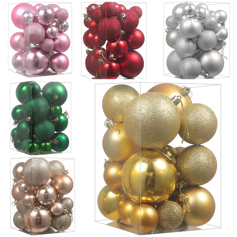 Dekorative Kugeln | Baumschmuck-Set für die Weihnachtsdekoration - Image 2