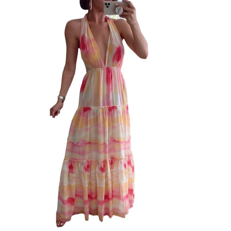 Delia- Damen Maxikleid mit verspieltem Wickeldesign und Rock - Image 3