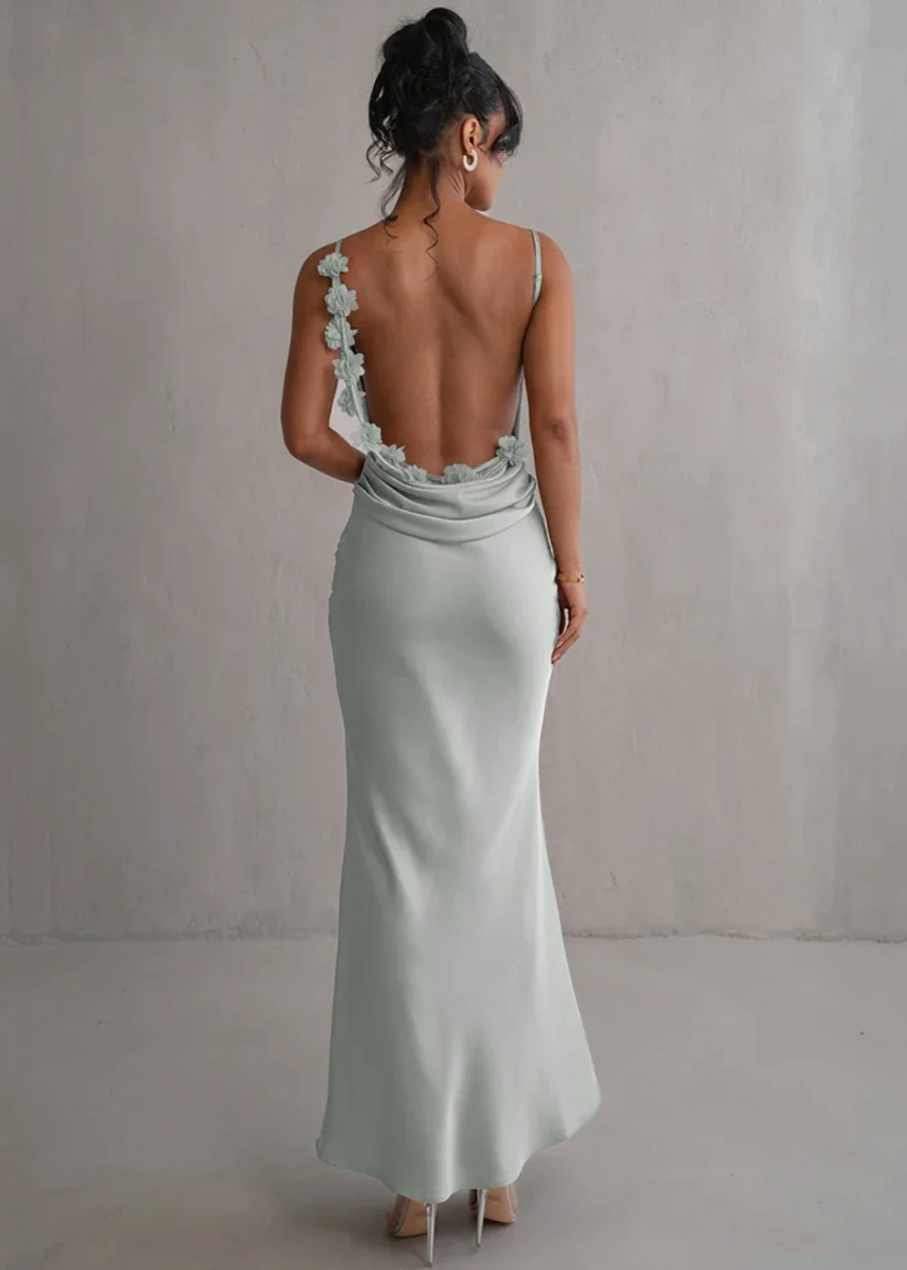 Delilah | Floral Back Maxikleid - Image 2