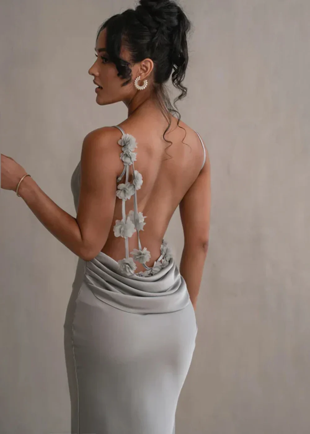Delilah | Floral Back Maxikleid - Image 5