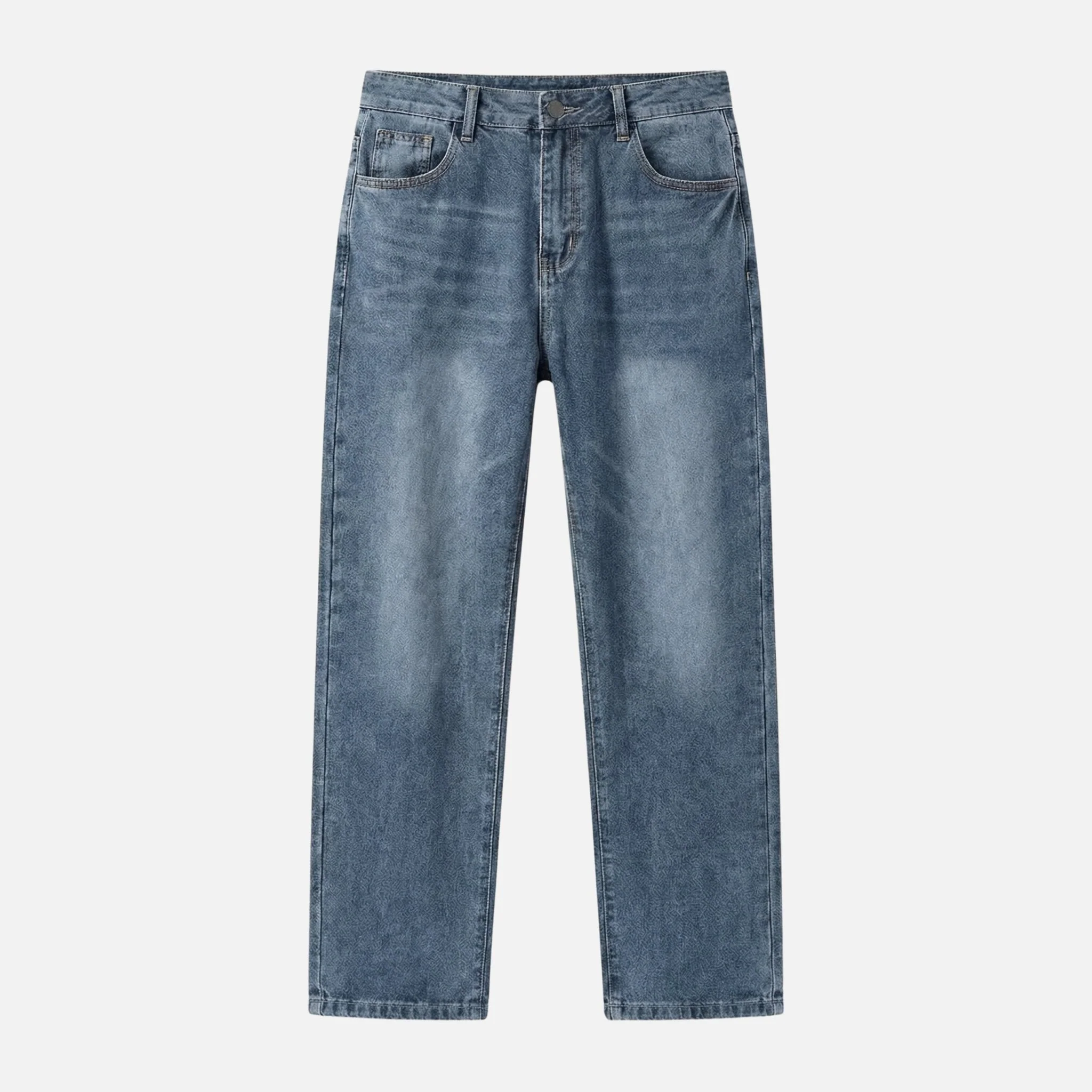 Jonas | Herren Denim-Jeans Gerades Bein Lässliche Waschung – Straight Leg Jeans Herren - Image 6
