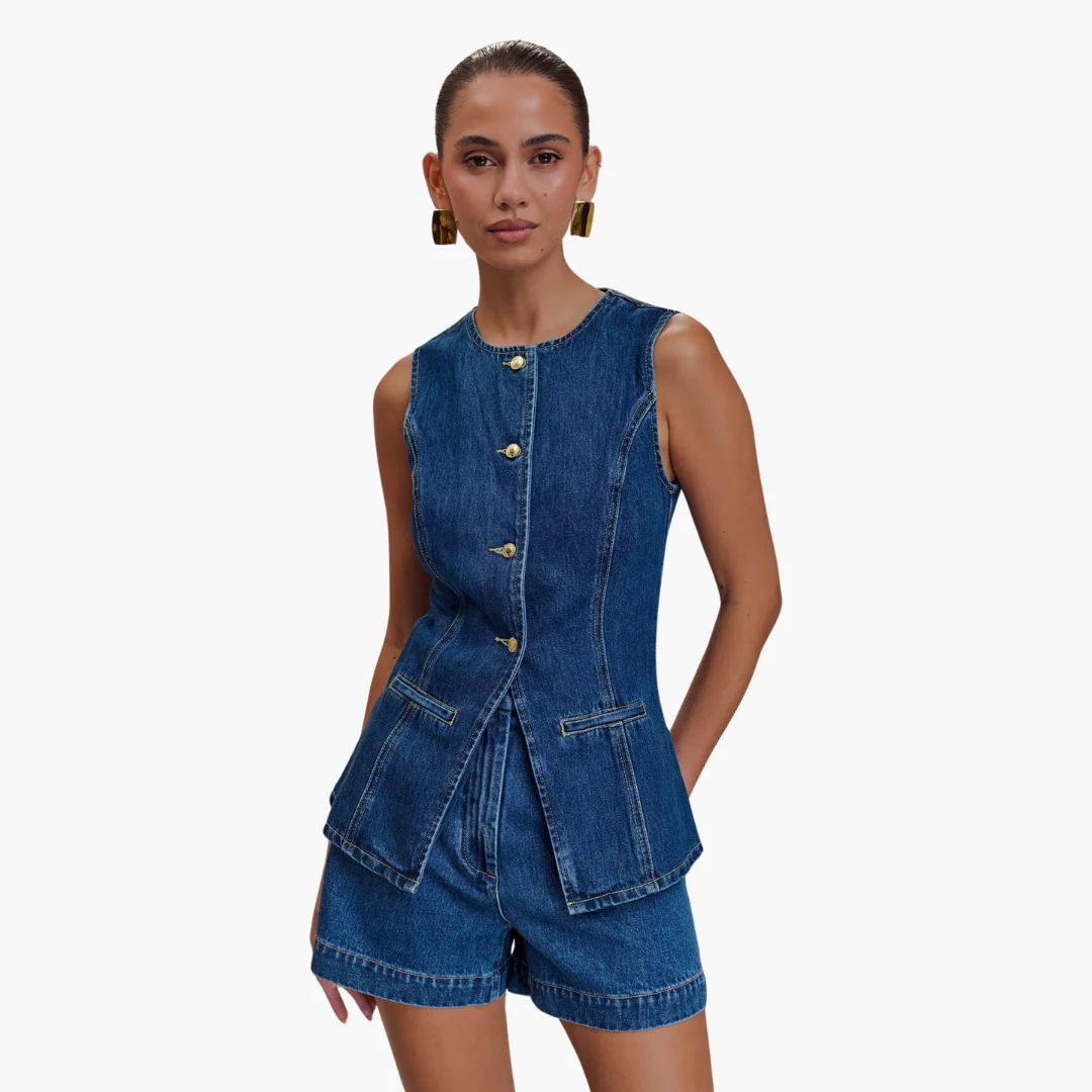 Denim Koordinationsset für Damen - Zweiteiliges Jeans Outfit - Image 3