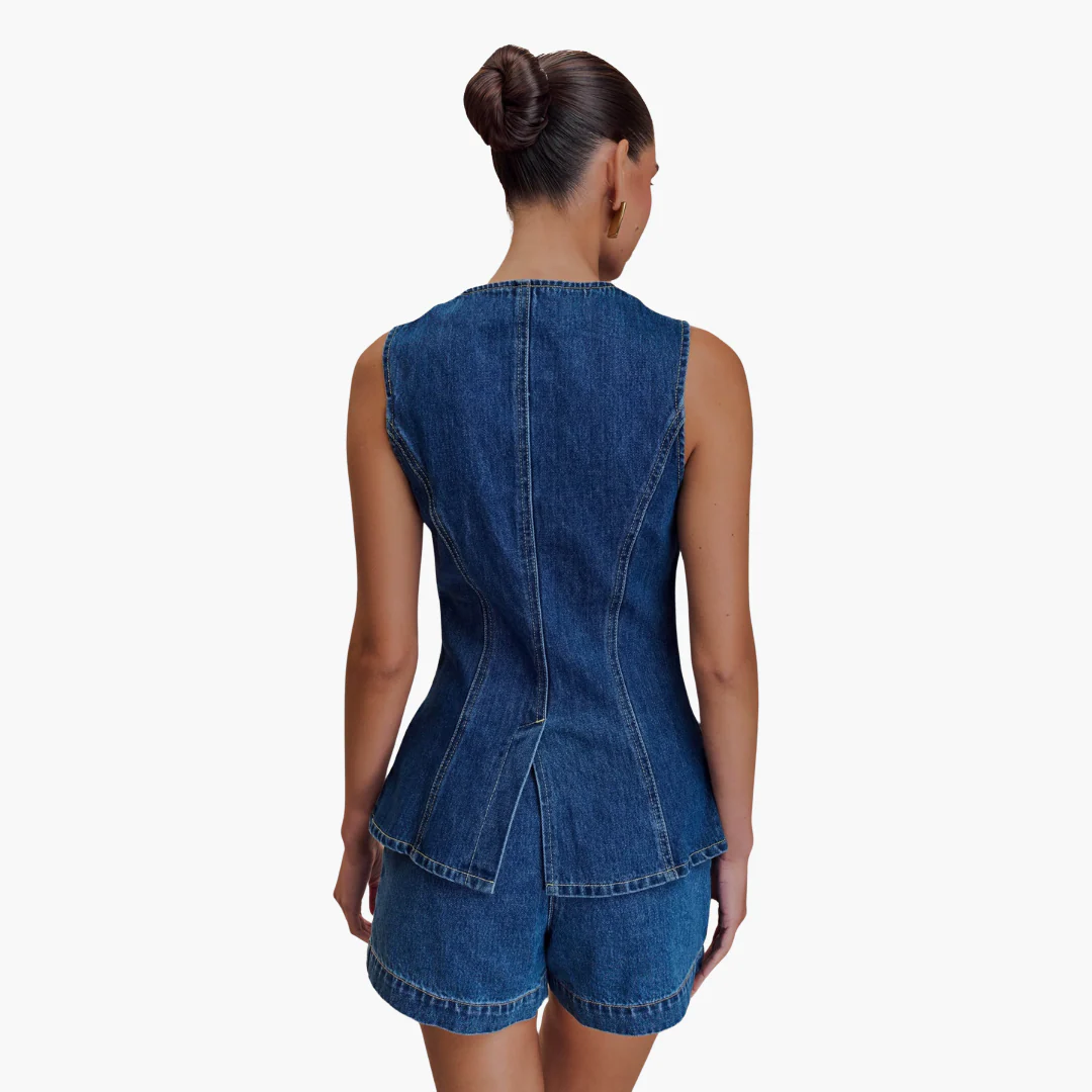 Denim Koordinationsset für Damen - Zweiteiliges Jeans Outfit - Image 6