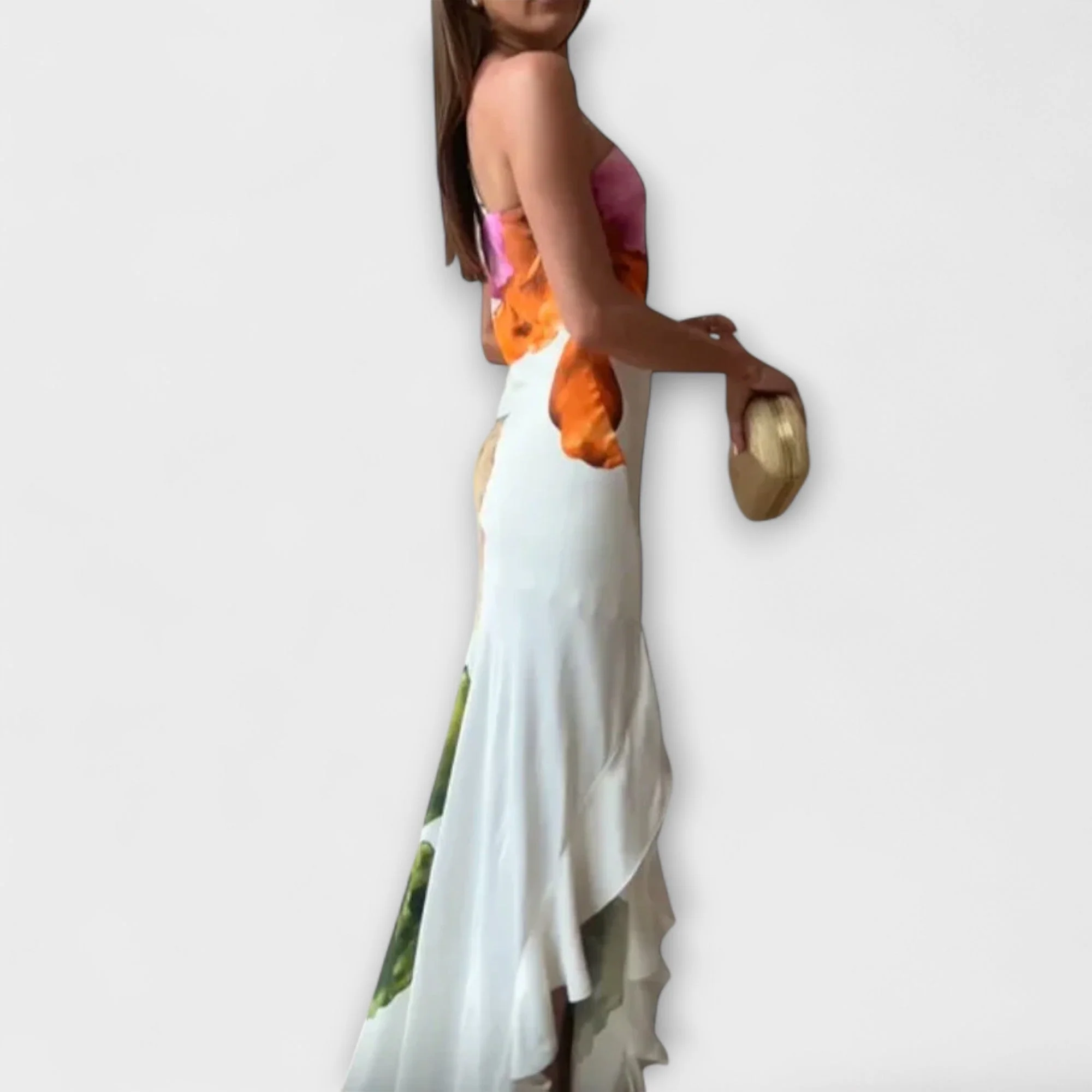 Der Sapphire - Stilvolles Patchwork-Maxikleid - Image 3