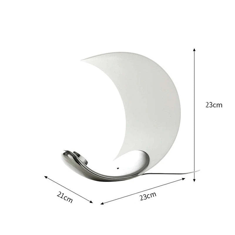 Designer Tischlampe „Halbmond“ – Modernes LED-Lichtobjekt im Mond-Design - Image 7