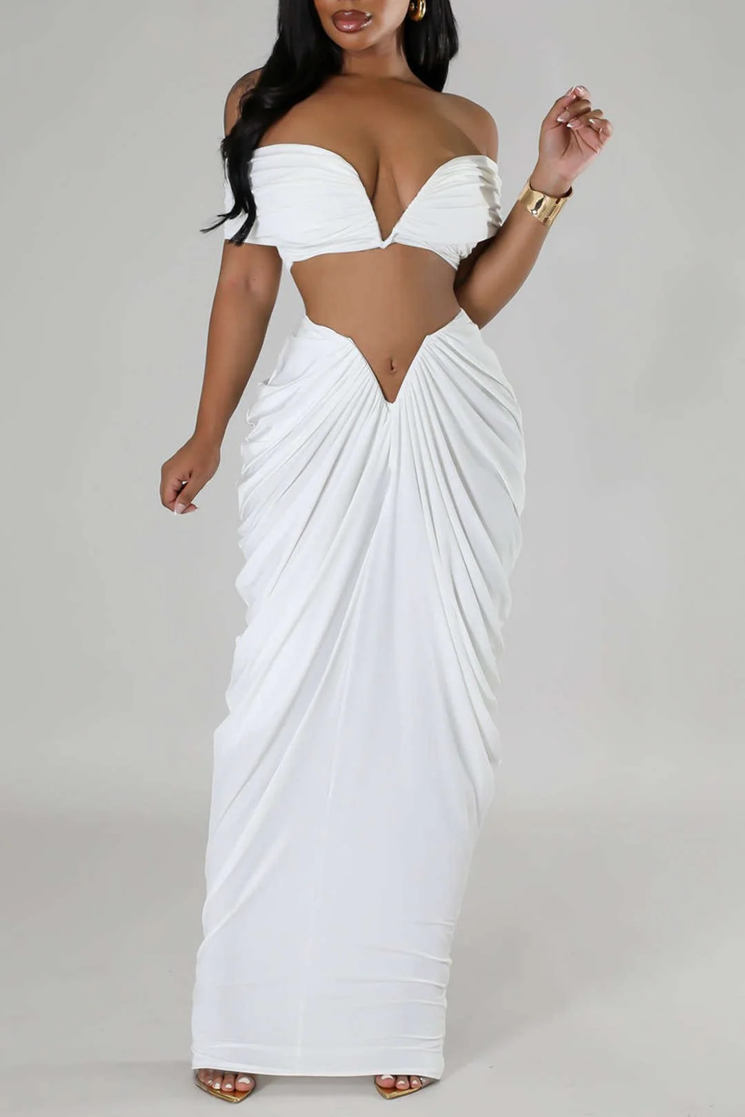 Desiree | Elegantes Off-Shoulder-Set mit Drapierung - Image 19