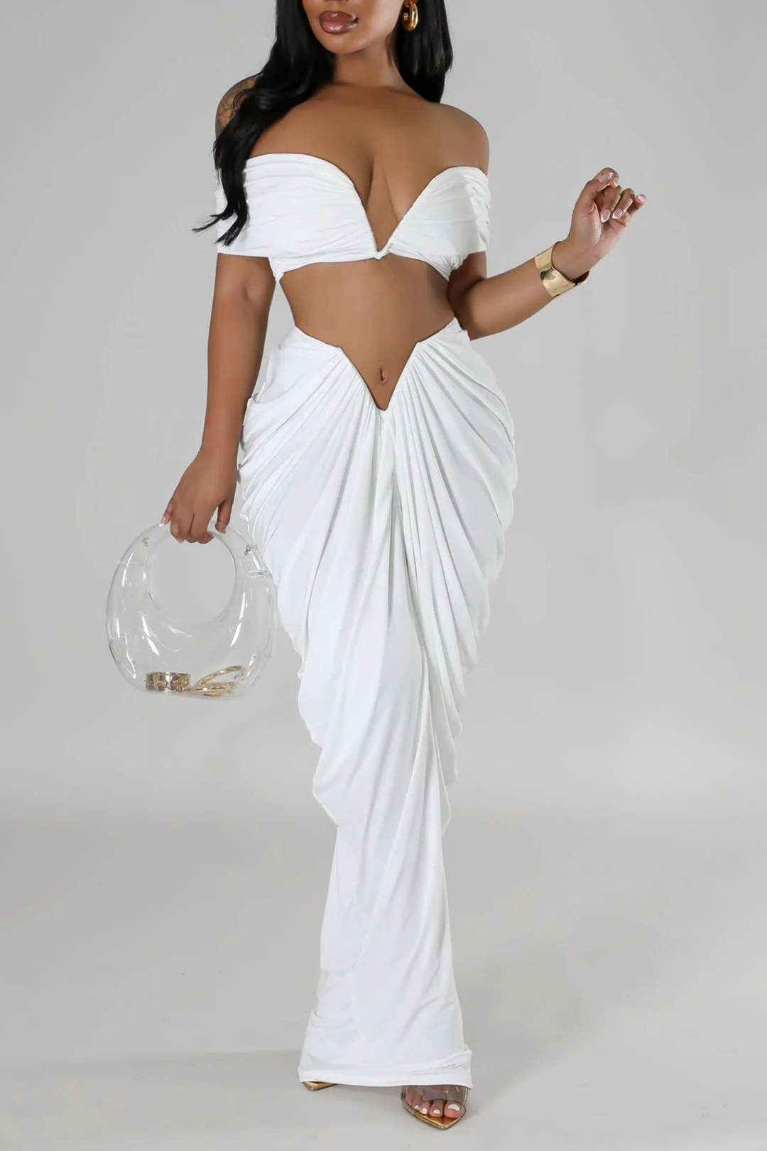 Desiree | Elegantes Off-Shoulder-Set mit Drapierung - Image 24