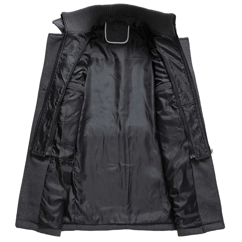 Diego – Herren Wolljacke Mit Stehkragen Und Reißverschluss - Image 7